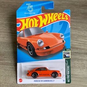 Hot Wheels Porsche 911 Carrera RS 2.7 Mattel Orange Diecast Car HW Hotwheels New